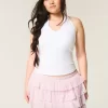 Mini Skort με δαντέλα-σιφόν Mini Skort με δαντέλα-σιφόν