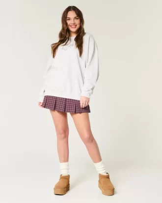 Ψηλόμεσο Mini Skort με πλισέ