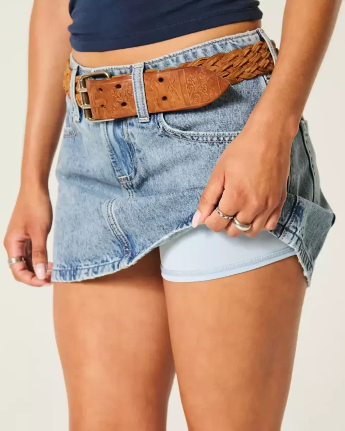 Χαμηλό τζιν Mini Skort