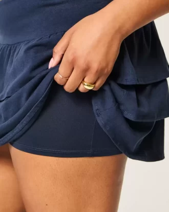 Mini Skort πλεκτό βολάν