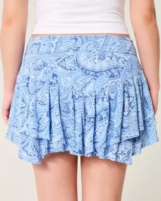 Mini Skort με ασύμμετρο στρίφωμα