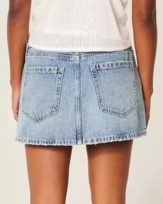 Χαμηλό τζιν Mini Skort