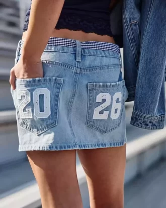 Χαμηλή κατηγορία τζιν Mini Skort ’26