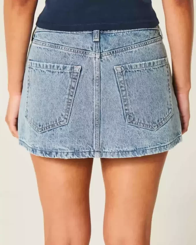 Χαμηλό τζιν Mini Skort