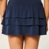 Mini Skort πλεκτό βολάν