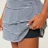 Mini Skort πλεκτό βολάν