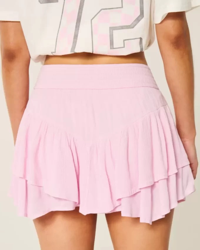 Mini Skort με ασύμμετρο στρίφωμα Mini Skort με ασύμμετρο στρίφωμα