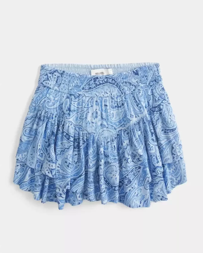 Mini Skort με ασύμμετρο στρίφωμα Mini Skort με ασύμμετρο στρίφωμα