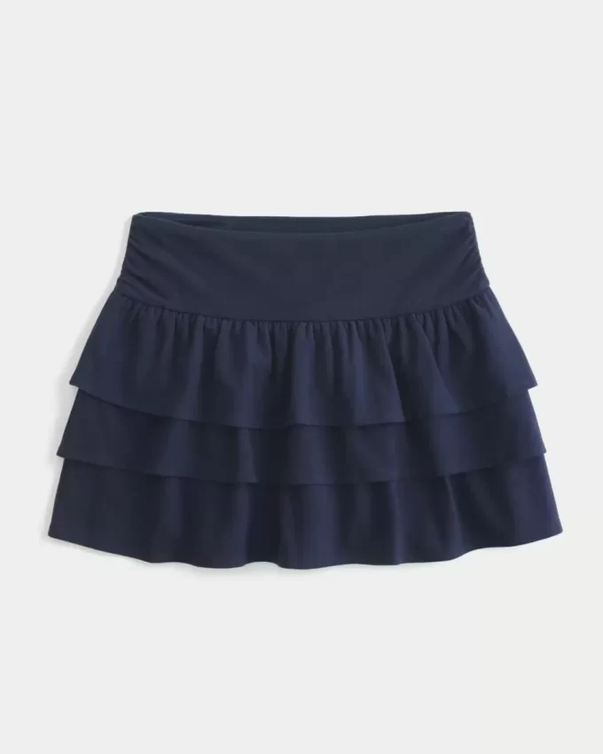 Mini Skort πλεκτό βολάν
