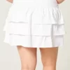 Mini Skort πλεκτό βολάν