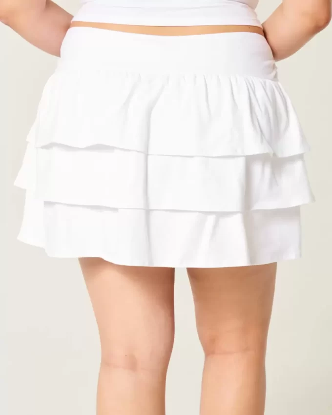 Mini Skort πλεκτό βολάν
