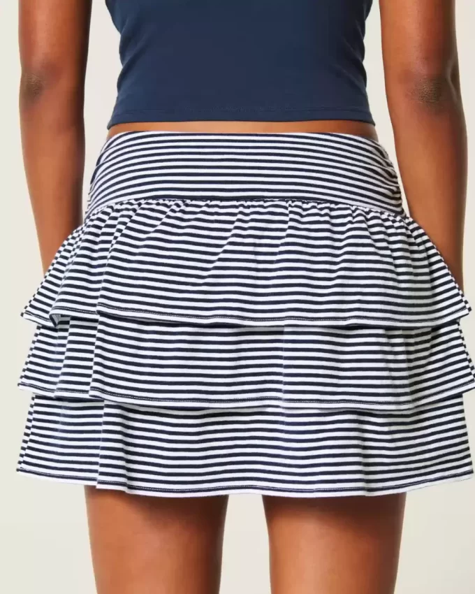 Mini Skort πλεκτό βολάν