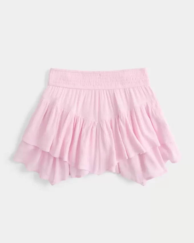 Mini Skort με ασύμμετρο στρίφωμα Mini Skort με ασύμμετρο στρίφωμα