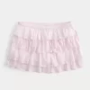 Mini Skort με δαντέλα-σιφόν Mini Skort με δαντέλα-σιφόν