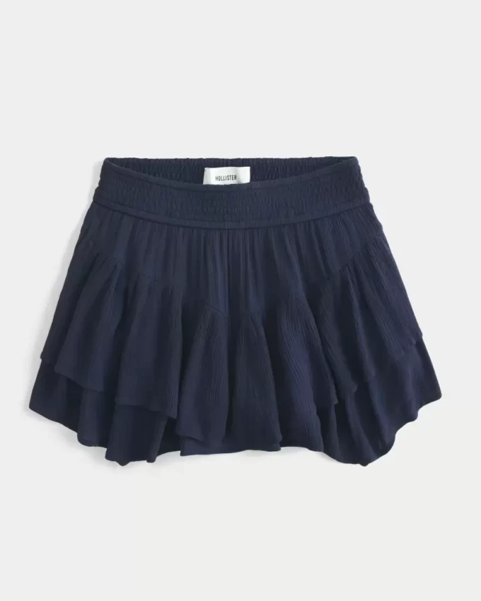 Mini Skort με ασύμμετρο στρίφωμα Mini Skort με ασύμμετρο στρίφωμα