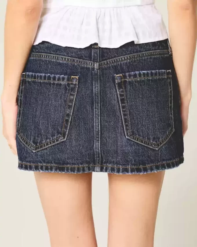 Χαμηλό τζιν Mini Skort