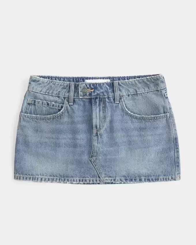 Χαμηλό τζιν Mini Skort