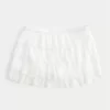 Mini Skort με δαντέλα-σιφόν Mini Skort με δαντέλα-σιφόν
