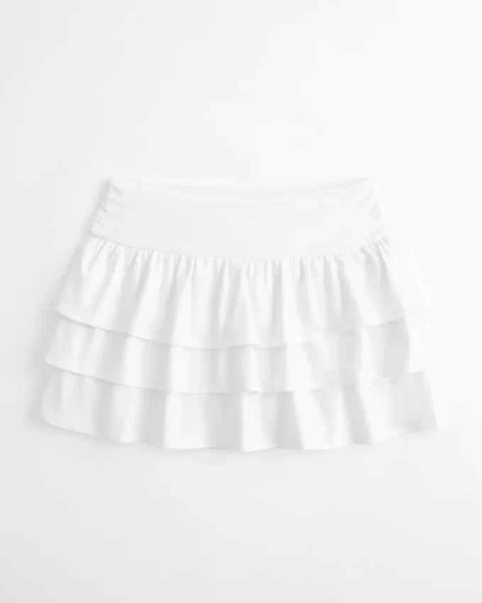 Mini Skort πλεκτό βολάν