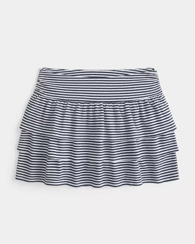 Mini Skort πλεκτό βολάν