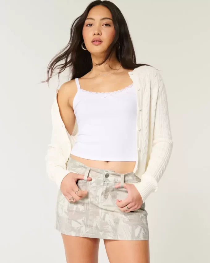 Mini Skort Camo Twill χαμηλού ύψους Mini Skort Camo Twill χαμηλού ύψους