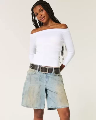 Χαμηλό ύψος φιμέ Mud Wash Baggy Jort