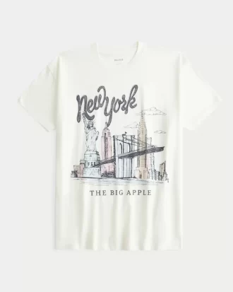 Υπερμεγέθη γραφικό μπλουζάκι New York
