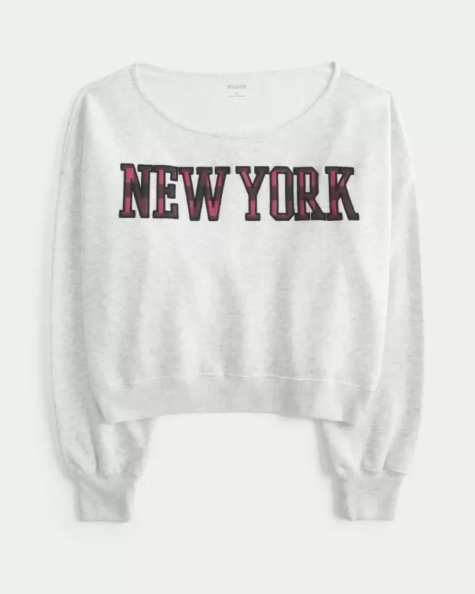 Μίνι φούτερ New York Graphic Μίνι φούτερ New York Graphic