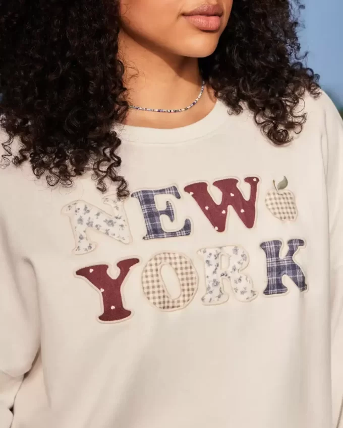 Υπερμεγέθη φούτερ New York Graphic Crew Υπερμεγέθη φούτερ New York Graphic Crew