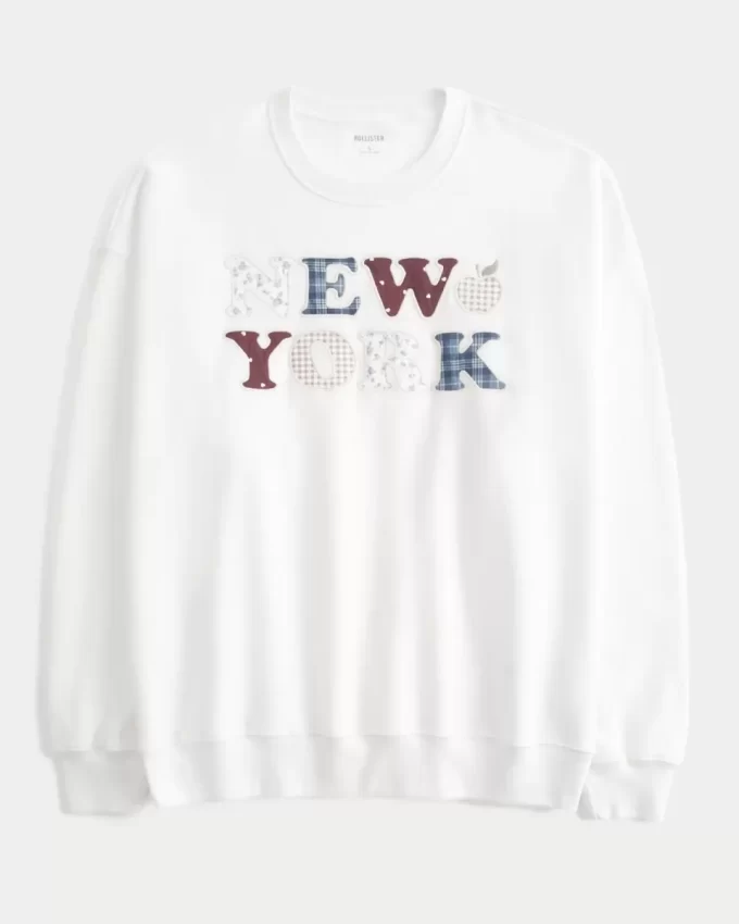 Υπερμεγέθη φούτερ New York Graphic Crew Υπερμεγέθη φούτερ New York Graphic Crew