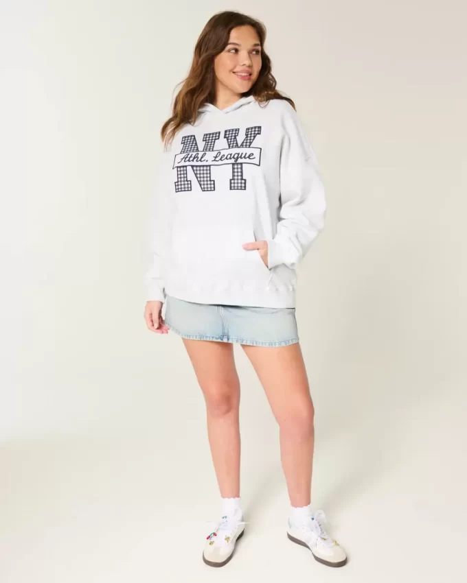Υπερμεγέθη NY Graphic Hoodie Υπερμεγέθη NY Graphic Hoodie