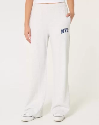 Φαρδύ παντελόνι NYC Graphic Fleece