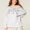 Υπερμεγέθη φούτερ NYC Graphic V-Neck Υπερμεγέθη φούτερ NYC Graphic V-Neck