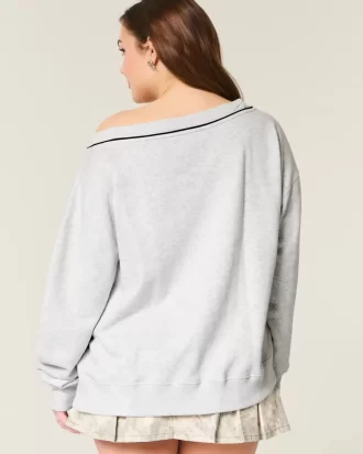 Υπερμεγέθη φούτερ NYC Graphic V-Neck
