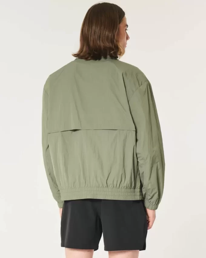 Nylon μπουφάν με φερμουάρ Nylon μπουφάν με φερμουάρ