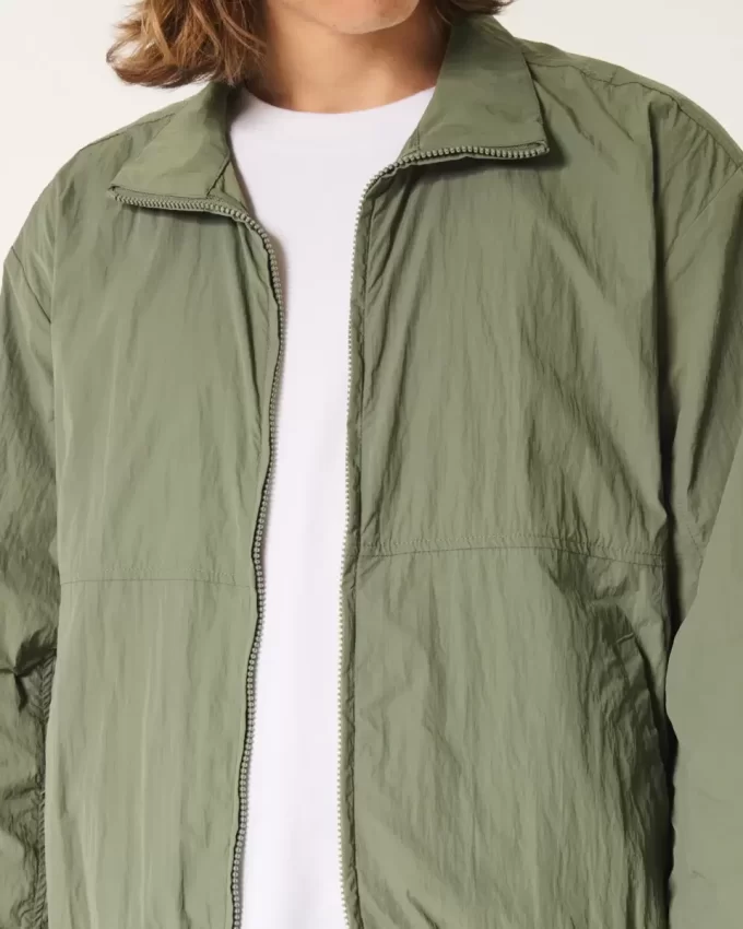 Nylon μπουφάν με φερμουάρ Nylon μπουφάν με φερμουάρ