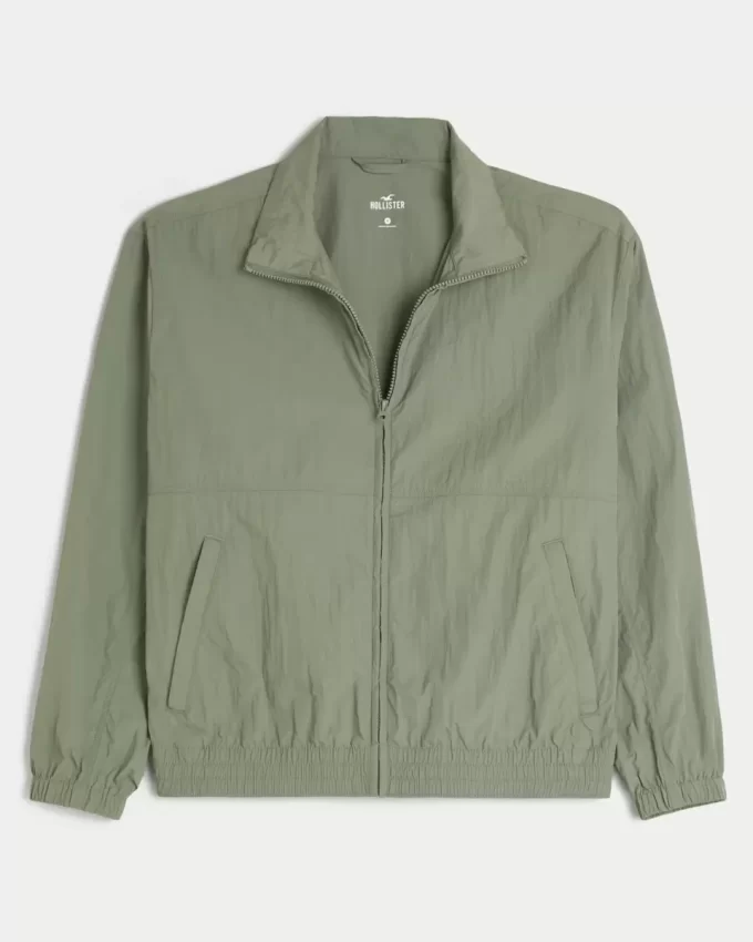 Nylon μπουφάν με φερμουάρ Nylon μπουφάν με φερμουάρ