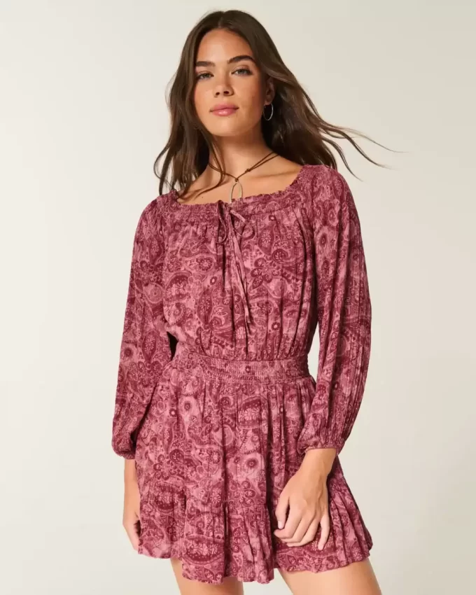 Πλεκτό φόρεμα On/Off-the-Shoulder Πλεκτό φόρεμα On/Off-the-Shoulder
