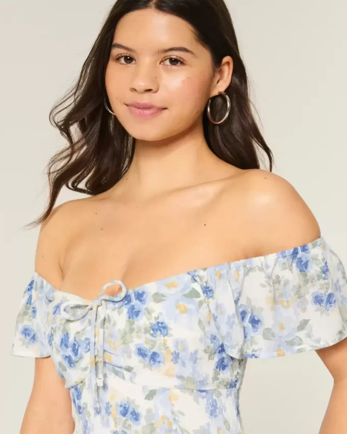Μάξι Φόρεμα On/Off-the-Shoulder Μάξι Φόρεμα On/Off-the-Shoulder