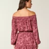 Πλεκτό φόρεμα On/Off-the-Shoulder Πλεκτό φόρεμα On/Off-the-Shoulder