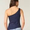 Λινό-Μείγμα με One-Shoulder Top Λινό-Μείγμα με One-Shoulder Top