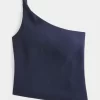 Λινό-Μείγμα με One-Shoulder Top Λινό-Μείγμα με One-Shoulder Top