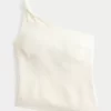 Λινό-Μείγμα με One-Shoulder Top Λινό-Μείγμα με One-Shoulder Top