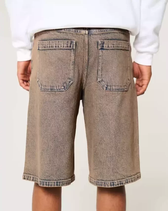 Καφέ τζιν σορτς Overdye Super Baggy Καφέ τζιν σορτς Overdye Super Baggy