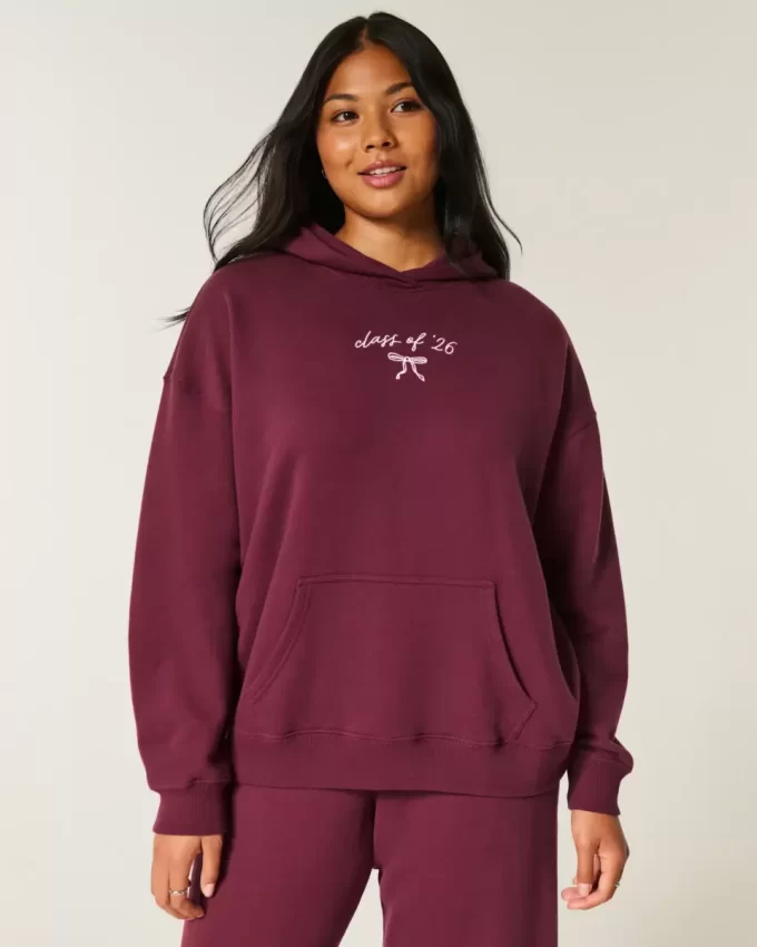 Oversized Class of ’26 Graphic Hoodie