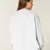Oversized Heart Graphic Crew φούτερ
