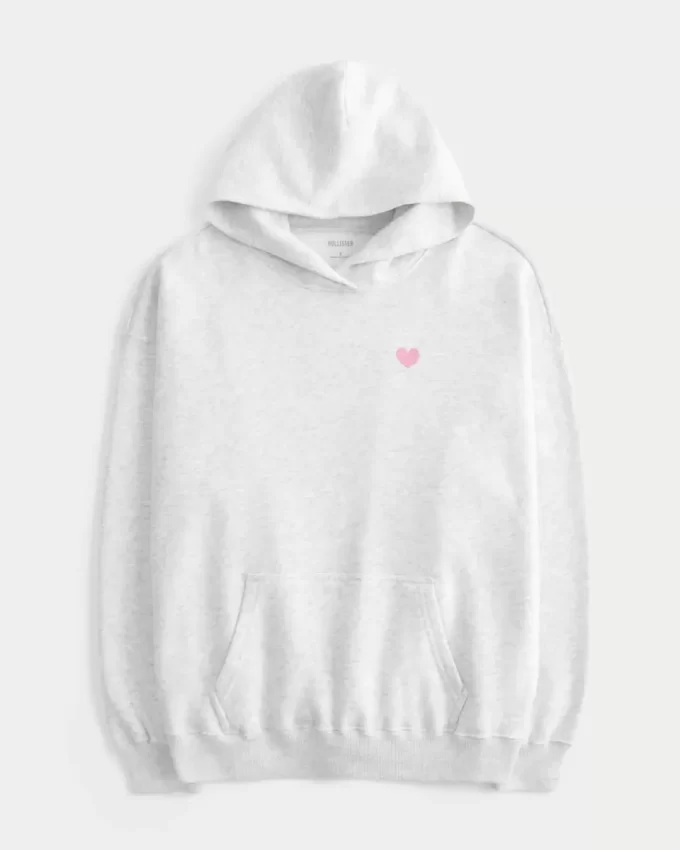 Oversized I Heart LA Graphic Hoodie Oversized I Heart LA Graphic Hoodie