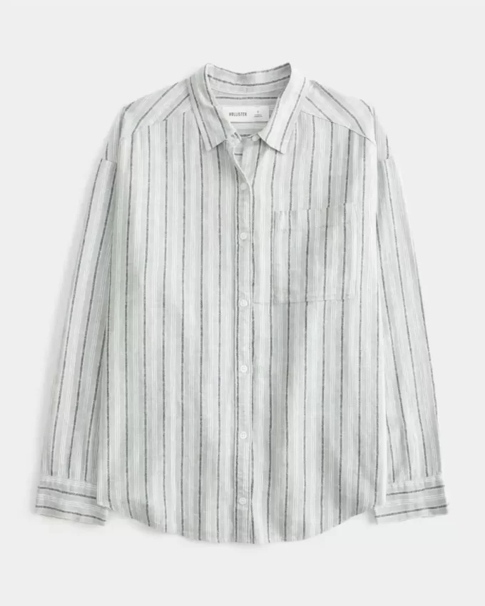 Πουκάμισο Oversized Line-Blend