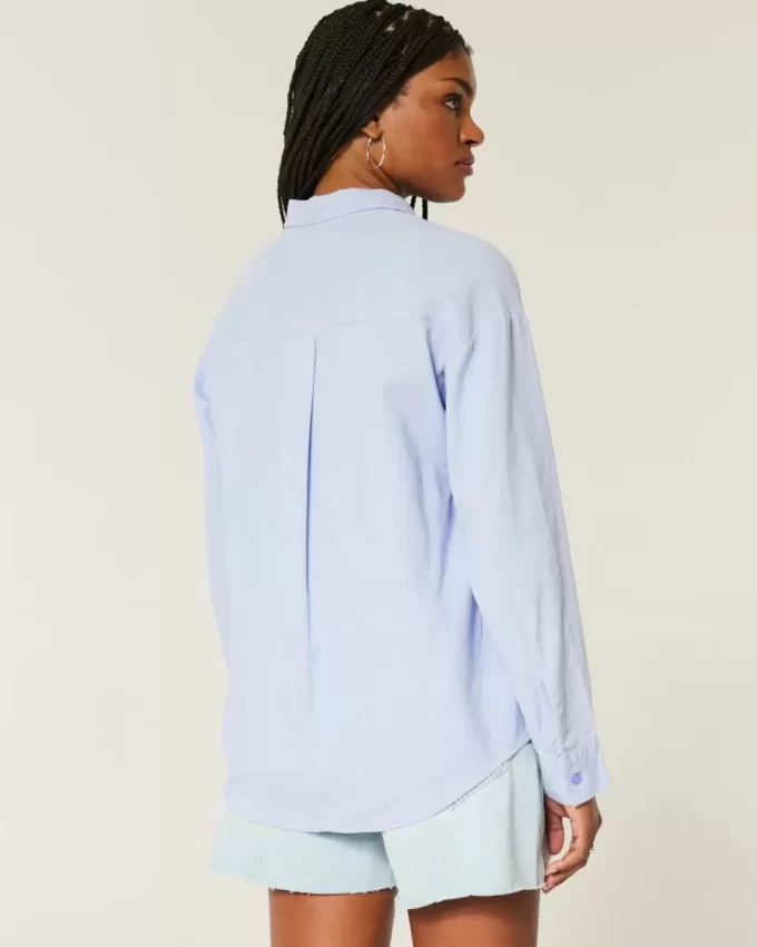 Πουκάμισο Oversized Line-Blend