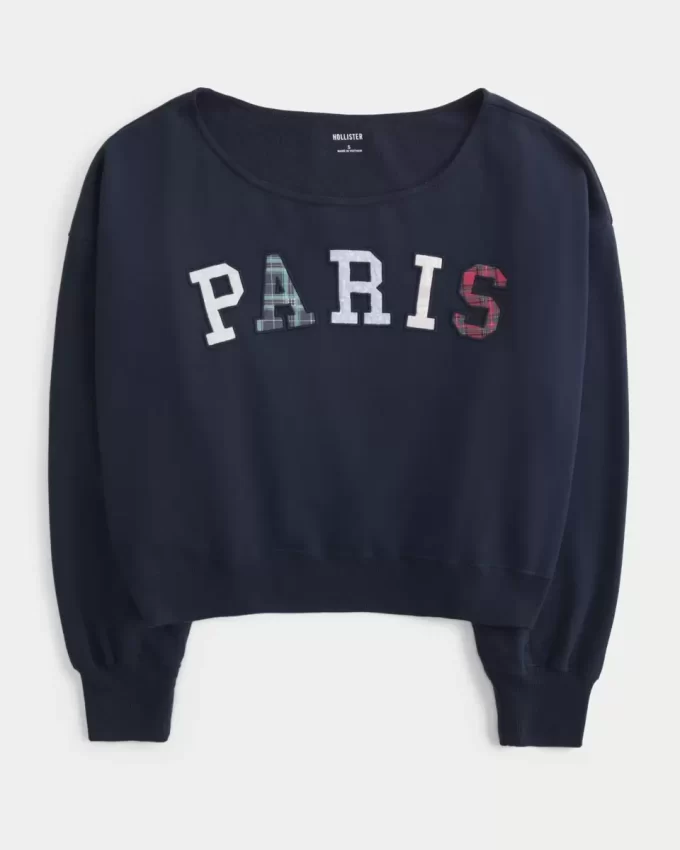Μίνι γραφικό φούτερ Paris Μίνι γραφικό φούτερ Paris